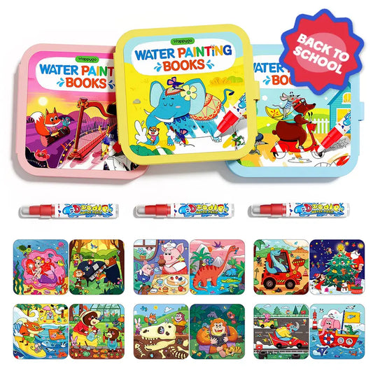 Water Coloring & Doodle Books for Toddlers — 3-Pack